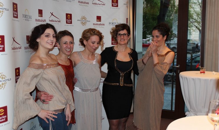 The party for corporate clients at Clarion Hotel Prague City held in the spirit of beauty rituals